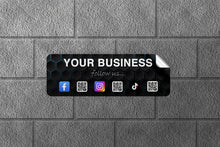 Load image into Gallery viewer, Follow Us Social Media Printed Sign & Sticker Bundle