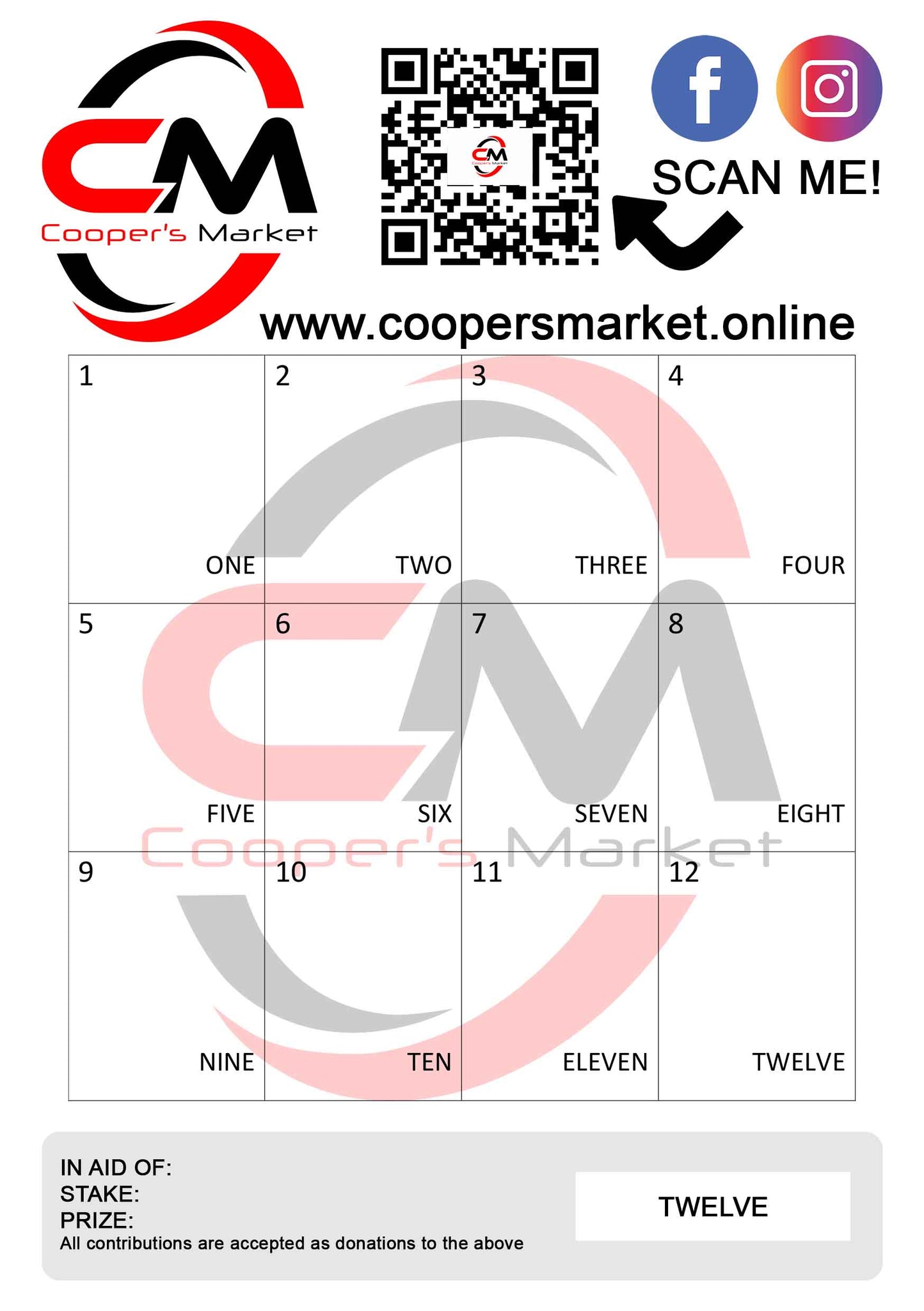 Bonus Ball / Raffle Fundraiser Cards – Xscent Online