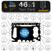 Load image into Gallery viewer, 46 in 1 Multi Tool Business Card - Add Your Logo!
