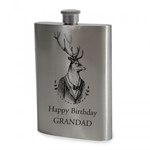 8oz Steel Hip Flask - Add Your Logo!