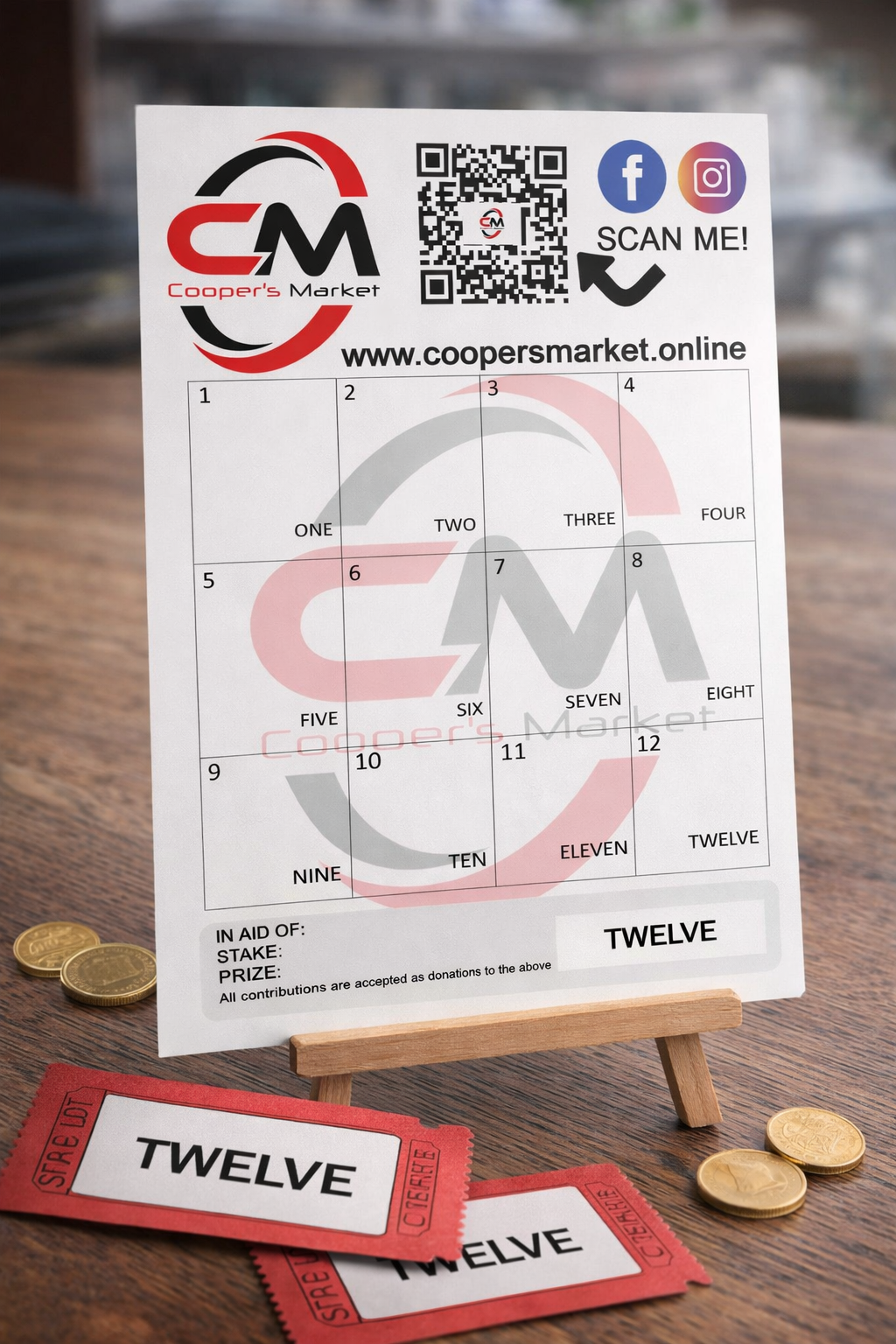 Bonus Ball / Raffle Fundraiser Cards – Xscent Online