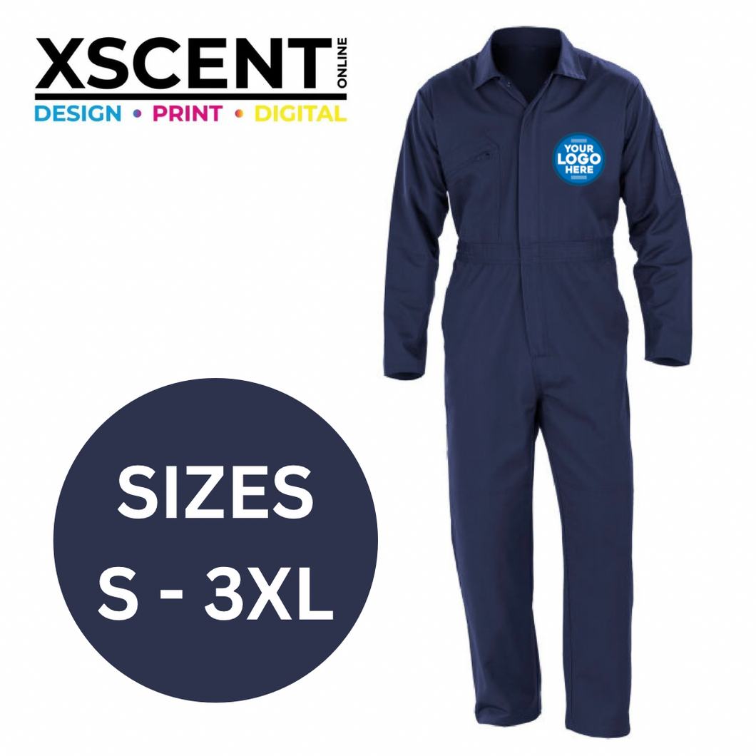 Overall with Zip Front - Add Your Logo!