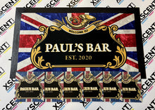 Load image into Gallery viewer, Personalised Bar Runner &amp; Beer Mat Set
