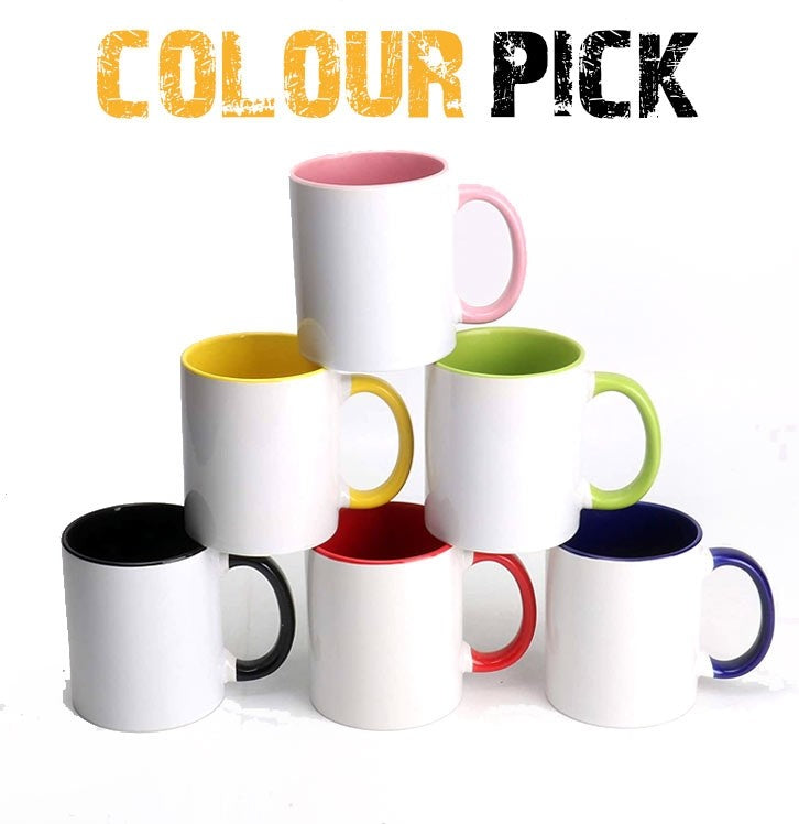 11oz Coloured Handle and Inner Mug