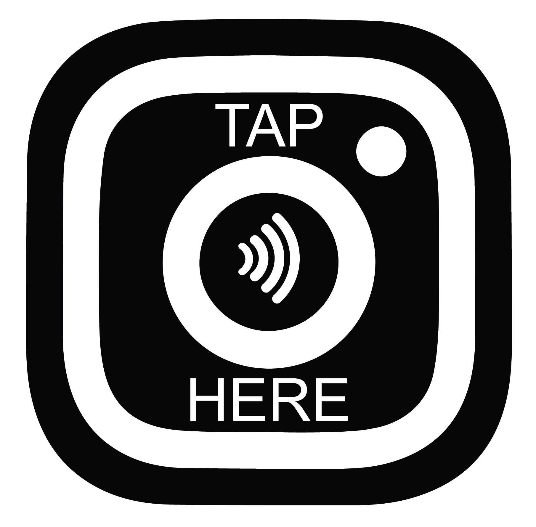 TAP HERE NFC Sticker – Xscent Online